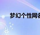 梦幻个性网名带符号（梦幻个性网名）