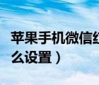 苹果手机微信红包提醒怎么设置（红包提醒怎么设置）