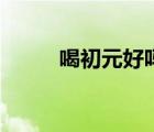 喝初元好吗（初元适合什么人喝）