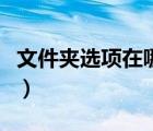 文件夹选项在哪里win10（文件夹选项在哪里）