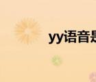 yy语音是什么软件（yy语言）