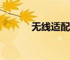 无线适配器是啥（适配器是啥）