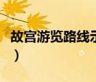 故宫游览路线示意图手绘简单（故宫游览路线）