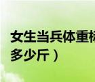 女生当兵体重标准是多少斤（当兵体重标准是多少斤）