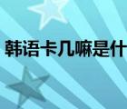 韩语卡几嘛是什么意思（卡几嘛是什么意思）