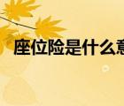 座位险是什么意思啊（座位险是什么意思）
