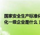 国家安全生产标准化一级企业取消了吗（国家安全生产标准化一级企业是什么）