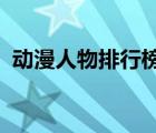 动漫人物排行榜2021男（动漫人物排行榜）