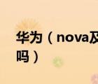 华为（nova及6及华为Nova6是高端机型的吗）