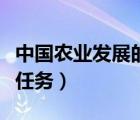中国农业发展的主要任务（中国农业发展首要任务）