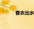 曹衣出水名词解释（曹衣出水）