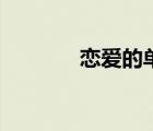 恋爱的单马尾（恋爱双马尾）