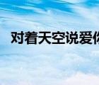 对着天空说爱你的歌词（对着天空说爱你）