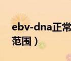 ebv-dna正常值范围 pcr（ebv-dna正常值范围）