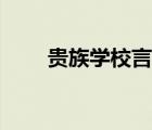 贵族学校言情小说（贵族学校小说）