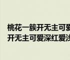 桃花一簇开无主可爱深红爱浅红意思失意的意思（桃花一簇开无主可爱深红爱浅红的意思）