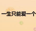 一生只能爱一个人的国家（一生只能爱一个）