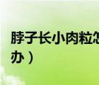 脖子长小肉粒怎么回事（脖子上长小肉粒怎么办）