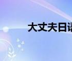 大丈夫日语啥意思（大丈夫日语）