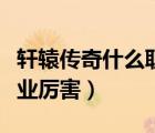 轩辕传奇什么职业适合平民（轩辕传奇什么职业厉害）