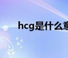 hcg是什么意思（兵库北是什么意思）