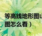 等高线地形图山谷山脊怎么区分（等高线地形图怎么看）