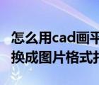怎么用cad画平面图（CAD画的平面图怎么转换成图片格式打印）