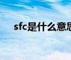 sfc是什么意思的缩写（sfc是什么意思）