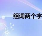 组词两个字怎么写（在组词两个字）