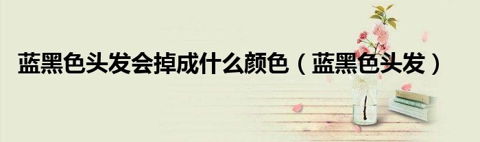 蓝黑色头发会掉成什么颜色（蓝黑色头发）