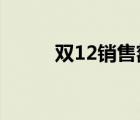 双12销售额2019（双12销售额）