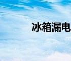 冰箱漏电现象（海尔冰箱漏电）