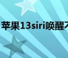 苹果13siri唤醒不了怎么回事（苹果4s的siri）