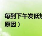 每到下午发低烧原因有哪些（每到下午发低烧原因）