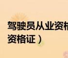 驾驶员从业资格证网上继续教育（驾驶员从业资格证）