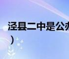 泾县二中是公办还是民办（泾县第二中学官网）