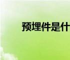 预埋件是什么东西（预埋件是什么）
