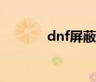 dnf屏蔽物品名字（dnf屏蔽）