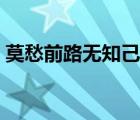 莫愁前路无知己的下一句（莫愁前路无知己）