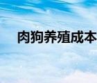 肉狗养殖成本多少一只（肉狗养殖成本）