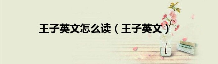 王子英文怎么读（王子英文）