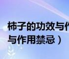 柿子的功效与作用禁忌百度百科（柿子的功效与作用禁忌）