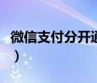微信支付分开通有什么危害（微信支付分开通）