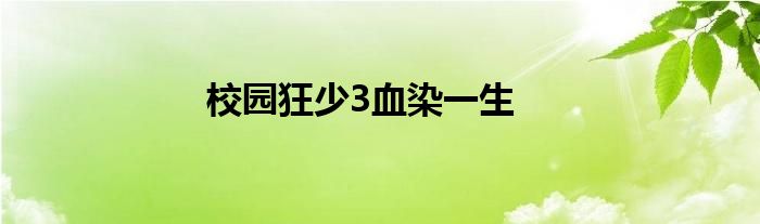 校园狂少3血染一生