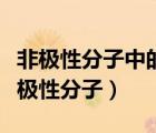 非极性分子中的原子上一定不含孤电子对（非极性分子）