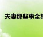 夫妻那些事全集电视剧（夫妻那些事全集）