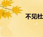 不见杜甫赏析（不见杜甫）