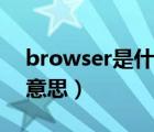browser是什么意思中文（browser是什么意思）