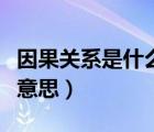 因果关系是什么意思关联词（因果关系是什么意思）