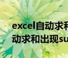 excel自动求和出现sum什么意思（excel自动求和出现sum）